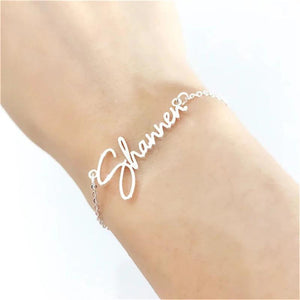 Personalized Women's Name Bracelet Stainless Steel Jewelry