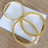 Adjustable Gold-color Bead Arm Bangle