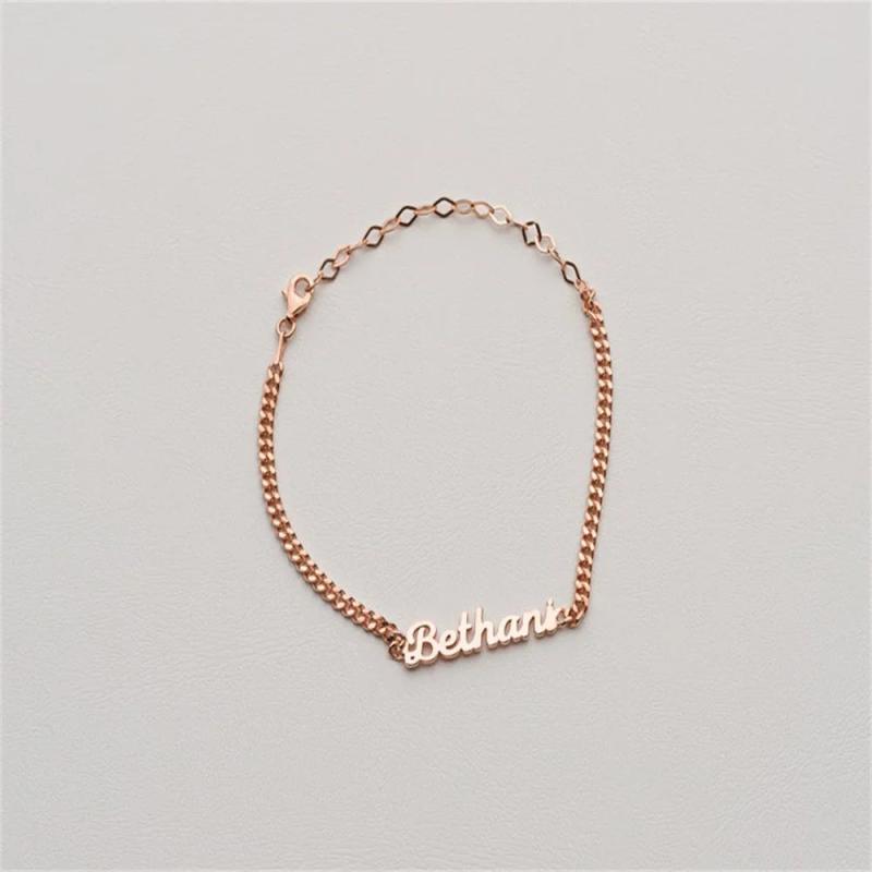 Personalized Cuban Chain Name Bracelet Stainless Steel