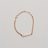 Personalized Cuban Chain Name Bracelet Stainless Steel