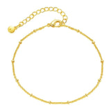 Plated Stainless Steel Cuban Chain Bracelet for Women