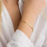 Personalized Name Bracelet Stainless Steel Cuban Chain for Women Men