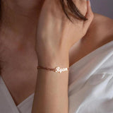 Personalized Name Bracelet Stainless Steel Cuban Chain for Women Men