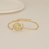 Bracelet Stainless Steel Carved Origami Women's Jewelry Accessories