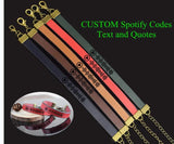 Personalized Engraved Wrap Leather Music Code Bracelet