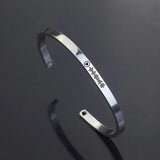 Personalized Engraved Music Code Cuff Bracelet Stainless Steel