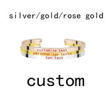 Personalized Engraved Music Code Cuff Bracelet Stainless Steel