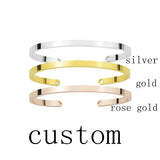 Personalized Engraved Music Code Cuff Bracelet Stainless Steel