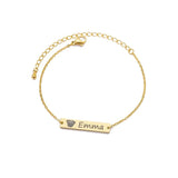 Pet Photo Name Bracelet Engraved Pendant Boho Jewelry