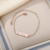 Pet Photo Name Bracelet Engraved Pendant Boho Jewelry