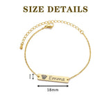 Pet Photo Name Bracelet Engraved Pendant Boho Jewelry