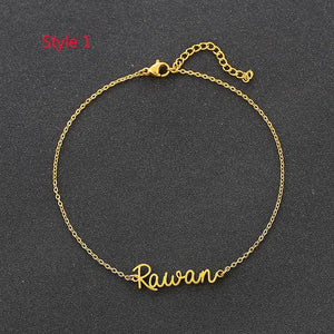 Custom Name Stainless Steel Bracelet for Women Kids