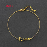 Custom Name Stainless Steel Bracelet for Women Kids