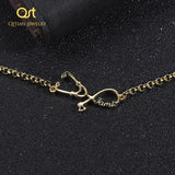 Personalized Name Bracelet Stethoscope Charm Bracelet Stainless Steel