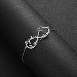 Mom Infinity Name Bracelet Stainless Steel Personalized Gift Jewelry