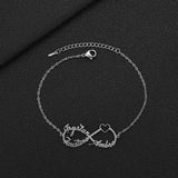 Mom Infinity Name Bracelet Stainless Steel Personalized Gift Jewelry