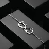 Mom Infinity Name Bracelet Stainless Steel Personalized Gift Jewelry