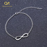 Custom Infinity Bracelet Stainless Steel Handwriting Love Bangle