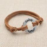 Personalized Dog Paw Bracelet Engraved Name Rope Pet Memorial Gift
