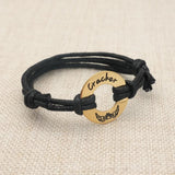 Personalized Dog Paw Bracelet Engraved Name Rope Pet Memorial Gift