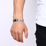 Personalized TYPE 2 DIABETES Medical Alert Bracelet for Men