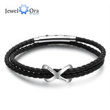 Personalized Infinity Bracelets for Couple Engrave Name Stainless Steel