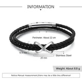 Personalized Infinity Bracelets for Couple Engrave Name Stainless Steel