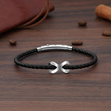 Personalized Infinity Bracelets for Couple Engrave Name Stainless Steel