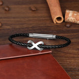 Personalized Infinity Bracelets for Couple Engrave Name Stainless Steel