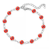 CTB4 Eye Charm Bracelet High Silver Brass Chain Bracelets