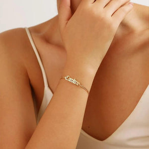 Personalized Stainless Steel Name Bracelet for Men