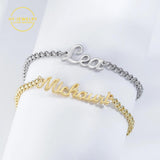 Personalized Name Bracelet For Women Stainless Steel Names Bracelets