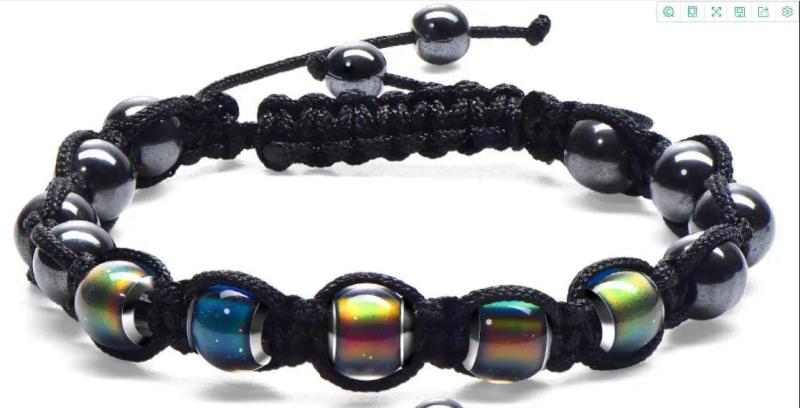 Colorful Beaded Elastic Wristband for Women