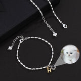 Personalized Photo Projection Bracelet For Women DIY Circle Picture Chain