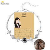 Custom Circle Photo Bracelet with Card