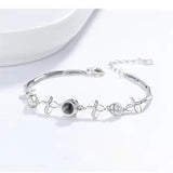 Custom Circle Photo Bracelet with Card