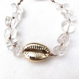 Boho Crystal Bracelet Shell Size Adjustable Bangle