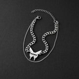 Personalized Butterfly Name Double Layer Stainless Steel Bracelet