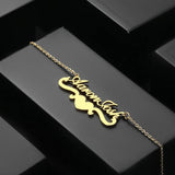 Personalized Stainless Steel Men Name Bracelet with Engraved Letters