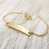 Personalized Baby Name Bracelet With Crown Baby ID Bracelet Jewelry