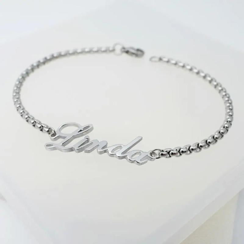 Personalized Name Bracelet Nameplated Bracelet Name Jewelry Friendship Gift