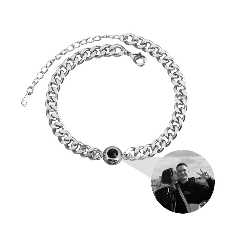 Couple Projection Bracelet Titanium Steel Birthday Gift