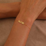 Stainless Steel Cuban Chain Name Bracelet