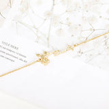 Personalised 12-Month Flower Name Necklace for Women
