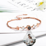 Photo Projection Bracelet Personalized Couple Bangles For Him