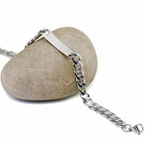 Custom Engraved Stainless Steel Bracelet for Boyfriend