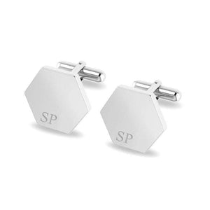 Personalized Initials Cufflinks Stainless Steel Wedding Groom Suit Button