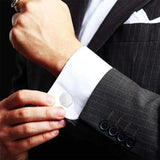 Personalized Initials Cufflinks Stainless Steel Wedding Groom Suit Button
