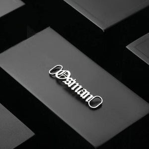 Gothic Name Shoe Buckles for Women Men Shoelace Clips