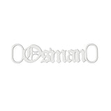Gothic Name Shoe Buckles for Women Men Shoelace Clips